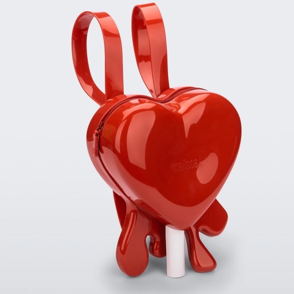 Mini Melissa Bag Jelly Pop Melting Heart Red - Picture 8 of 11